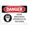 Signmission OSHA Danger, Wear Breathing Apparatus In This Area, 10in X 7in Rigid Plastic, 10" W, 7" H, Landscape OS-DS-P-710-L-1608 - alternate 1